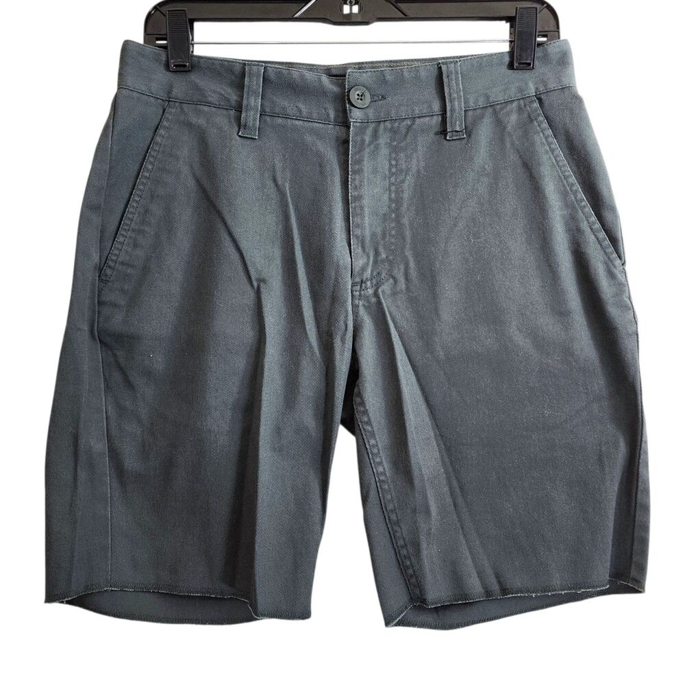 BRIXTON Shorts Mens 30 Gray TOIL II Chino Classic Fit Casual Flat Front Preppy